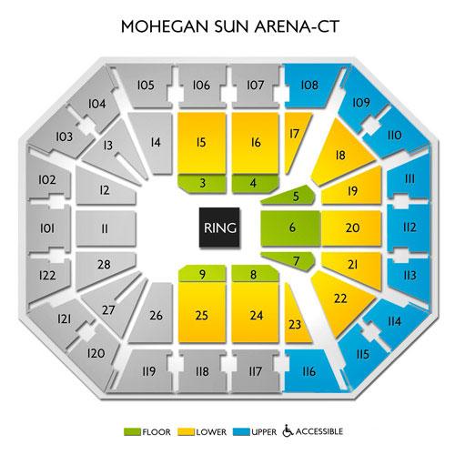 Mohegan Sun Boxing Seating Chart